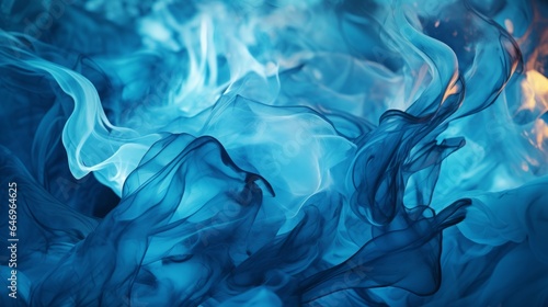 Close up of a blue gas flame, background 