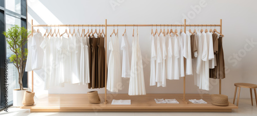 minimalistic clothing fashion dress boutique, ai