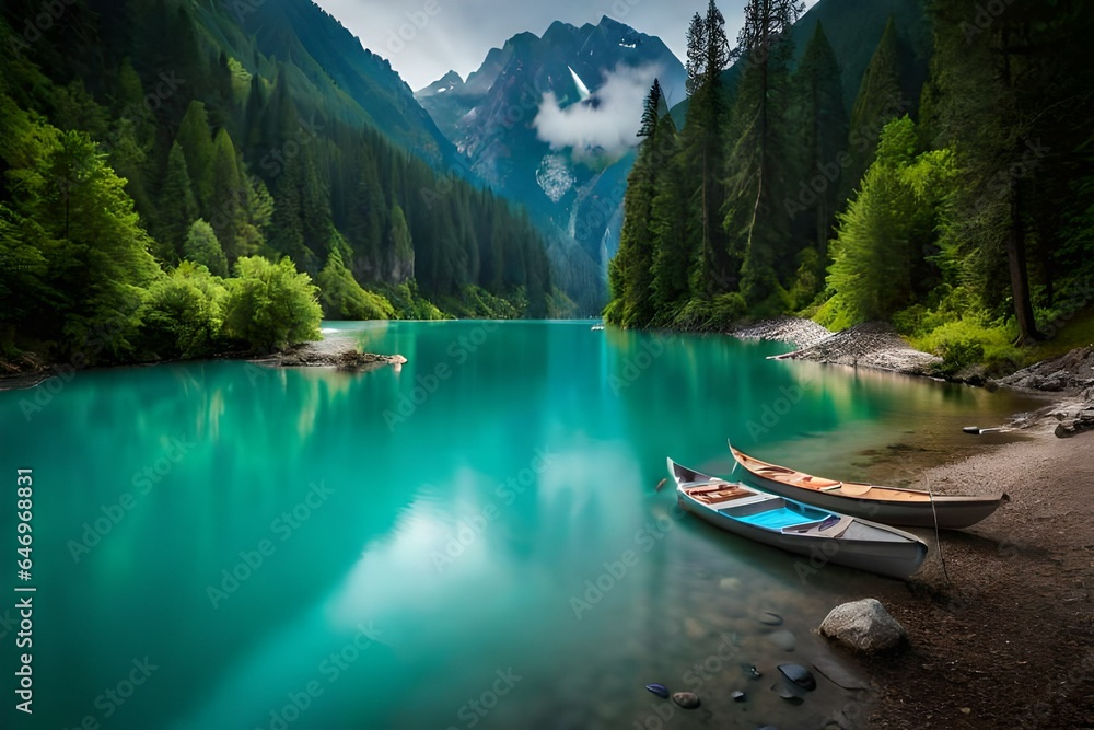 lake in the mountains