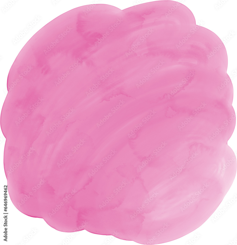 Watercolor Brush Stroke Hand Drawn Vivid Pink Watercolor Brush Stroke Hand Drawn Vivid Pink