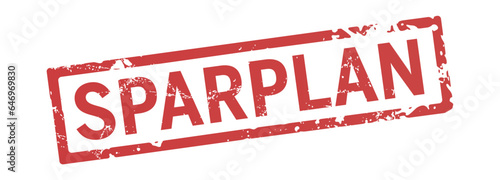 roter Stempel Sparplan