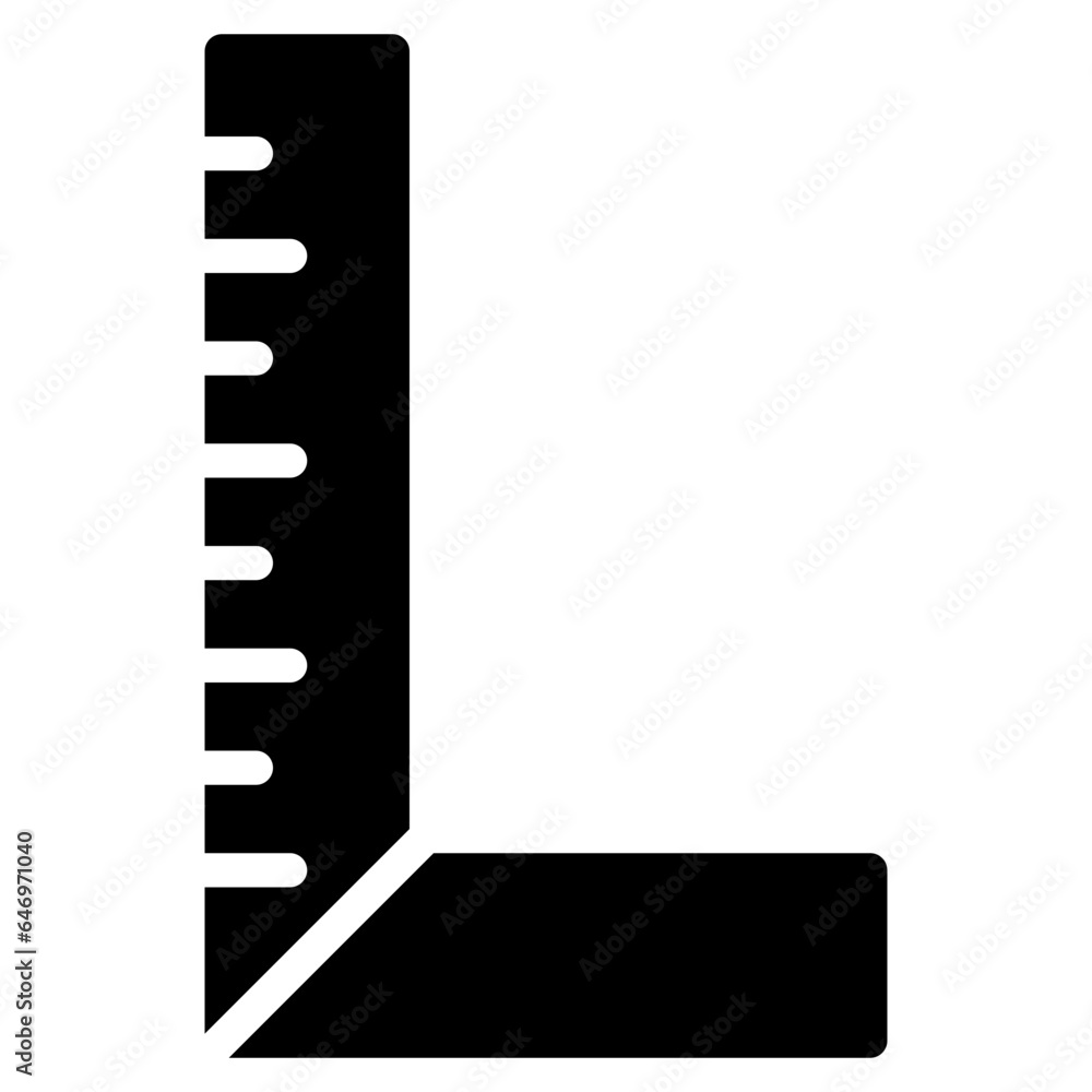 ruler icon in glyph style isolated on transparent background. Construction tools, vector illustration for graphic design projects ruler icon in glyph style isolated on transparent background. Construction tools, vector illustration for graphic design projects