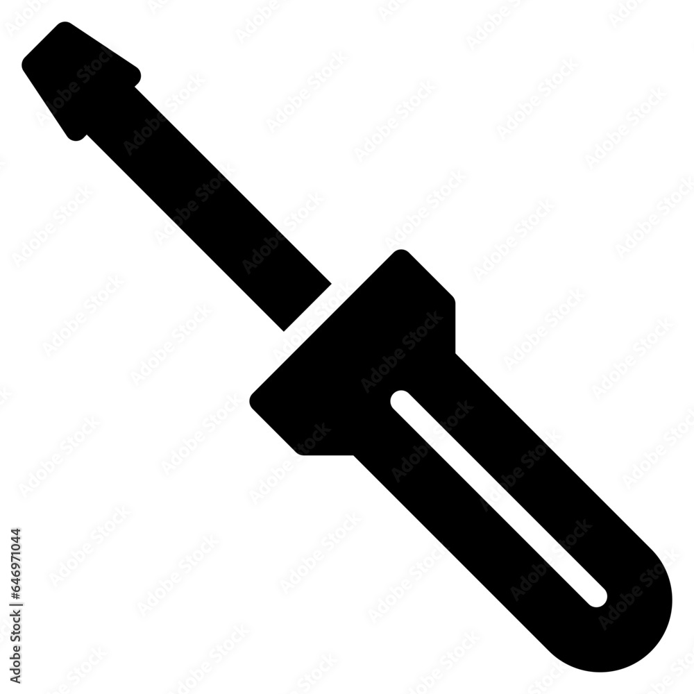 screwdriver icon in glyph style isolated on transparent background. Construction tools, vector illustration for graphic design projects screwdriver icon in glyph style isolated on transparent background. Construction tools, vector illustration for graphic design projects