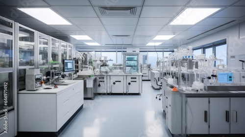 A high-tech laboratory with advanced equipment. Generative AI
