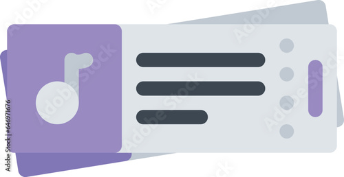 design vector image icons concert tickets