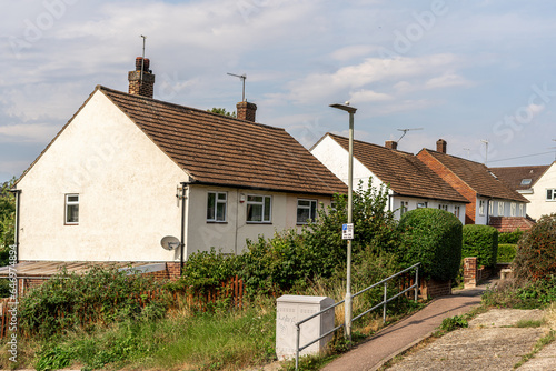 Old houses in Bishop's Stortford in the United Kingdom