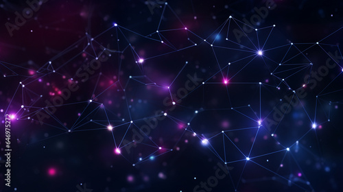 abstract technology background glowing geometric pattern 3d render
