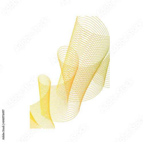 An intriguing abstract composition captures the essence of movement with its graphical waves. Fluid lines flow and interweave, creating a dance of form and color.