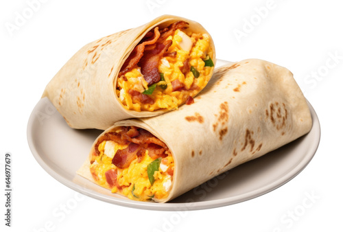 A Plate with a Breakfast Bu...
