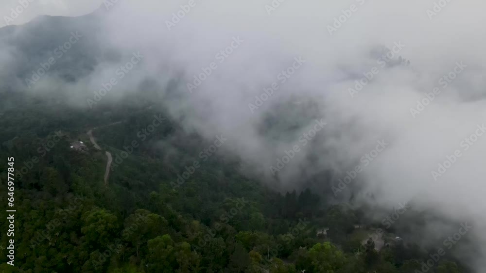 Beautiful Clouds and mountain scenic view, tropical Beautiful Clouds and mountain scenic view, tropical