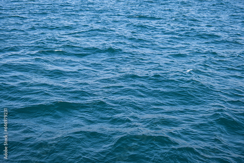 waves on the sea surface. Blue water asbstract. 