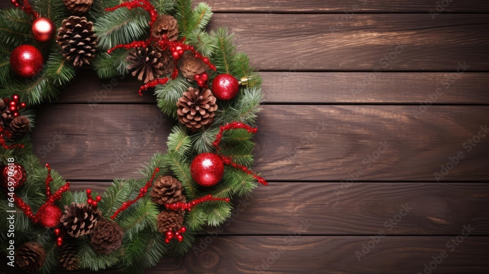Festive Holiday Wreath Merry Christmas Background Festive Holiday Wreath Merry Christmas Background
