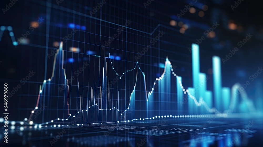 Perspective View of Stock Market Growth Business Perspective View of Stock Market Growth Business