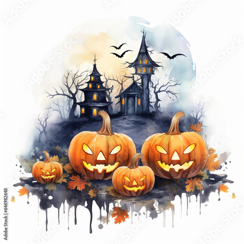 Decorative Pumpkin Background Illustration