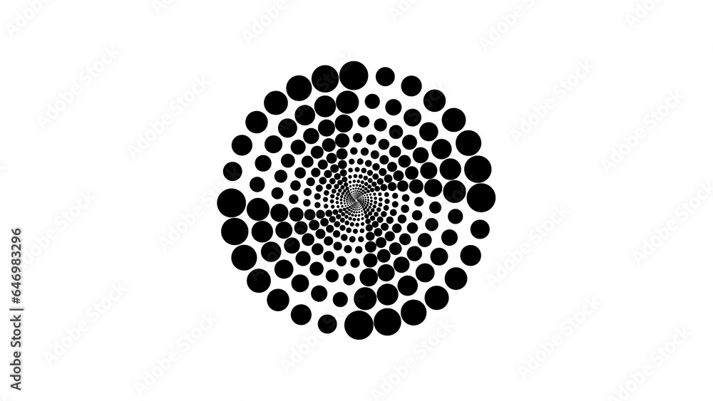 Black circular logo design Black circular logo design