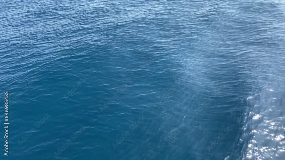 Sea surface top view, flying over the sea Sea surface top view, flying over the sea