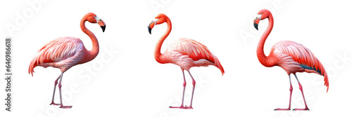 Flamingo , Isolated On Transparent, PNG