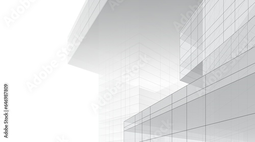 Abstract architecture 3d rendering 3d illustration