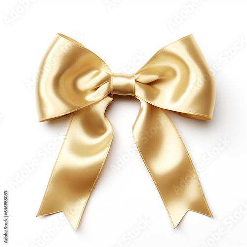 Bright ribbon on white background for breast cancer awareness