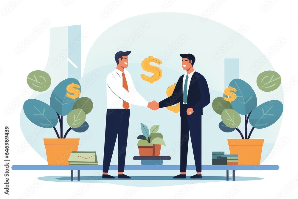 flat style office colleagues collaboration illustration flat style office colleagues collaboration illustration