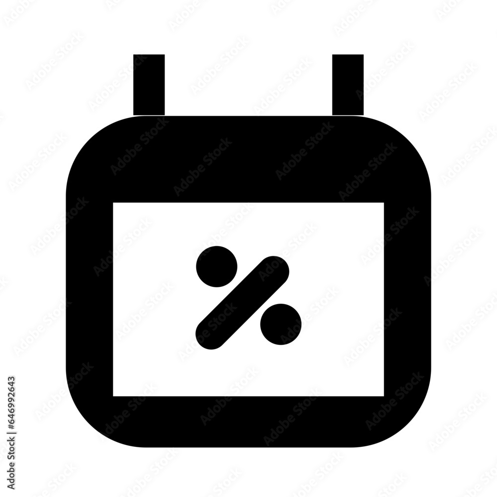 Obraz premium black friday calendar