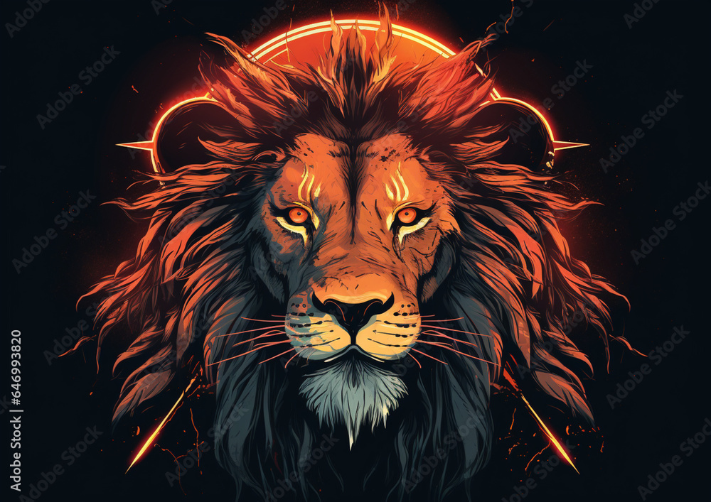 lion head vector tribal style design vector lion head vector tribal style design vector