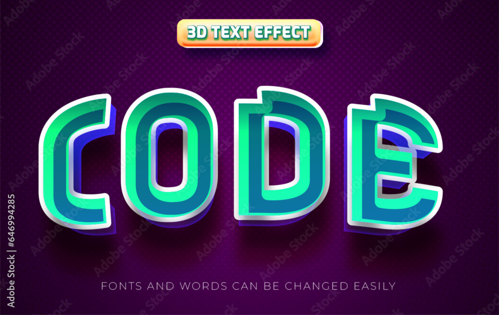 Code programmer 3d editable text effect style Code programmer 3d editable text effect style