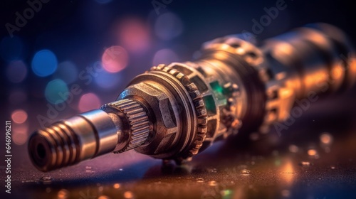 Electric Spark: Powerful Car Plug with Metal Connector for Auto Ignition and Technology-driven Motor, generative AI
