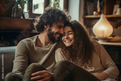 couple enjoys time together at home