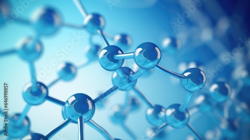 Molecular structure connection technology background material