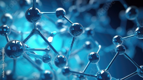 Molecular structure connection technology background material
