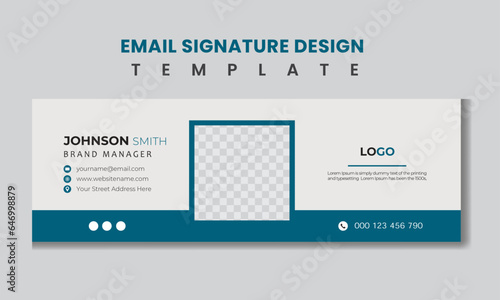 email signature Design business and creative template