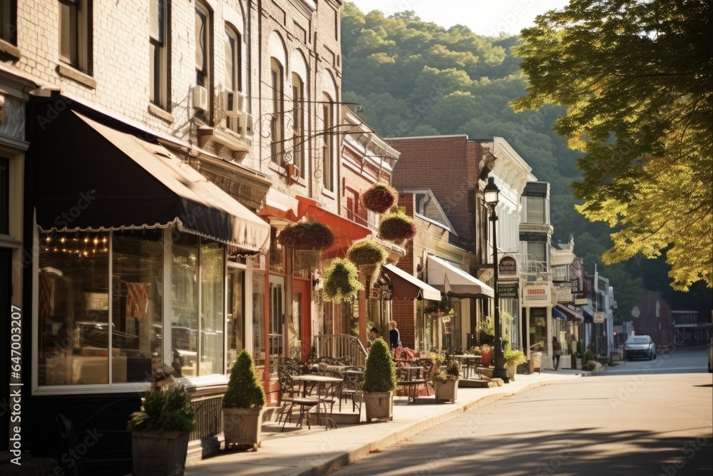Explore the Sidewalk of Charming Downtown Cold Spring, New York: Home to Unique Retail Stores and Small Businesses