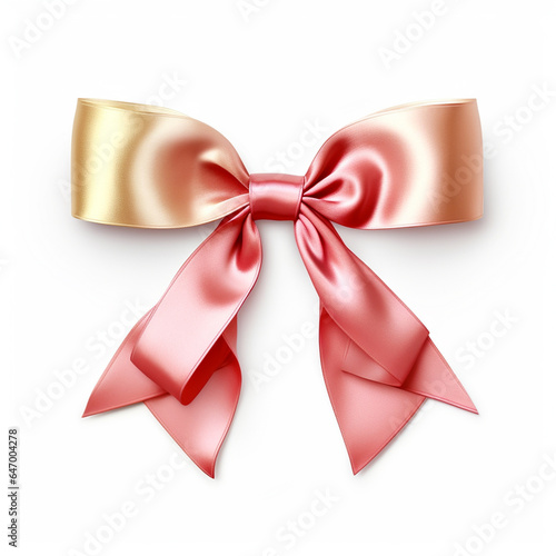 Abstract ribbons on white background for breast cancer awareness