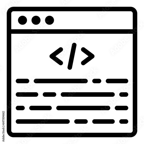 programming outline icon