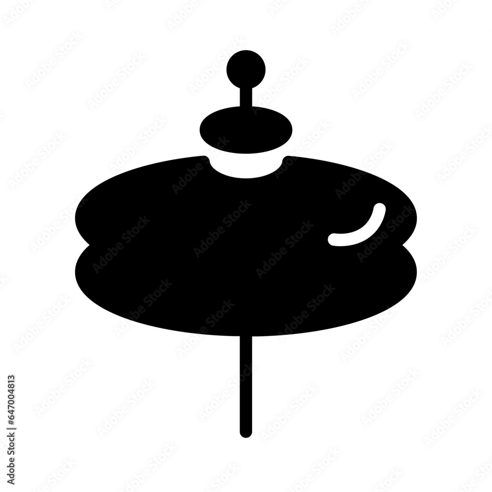 Fototapeta premium Cymbal Instrument Music Icon