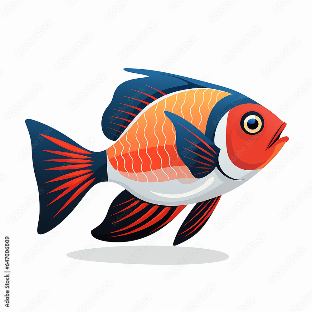 Tropical Fish Magic Artistic Illustration