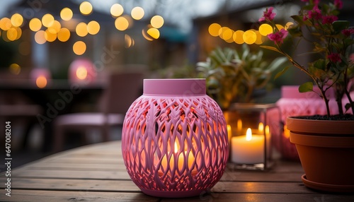 lantern in garden