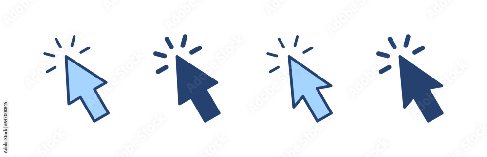 Click icon vector. pointer arrow sign and symbol. cursor icon Click icon vector. pointer arrow sign and symbol. cursor icon