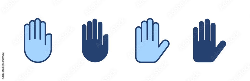 Hand icon vector. hand sign and symbol. palm Hand icon vector. hand sign and symbol. palm