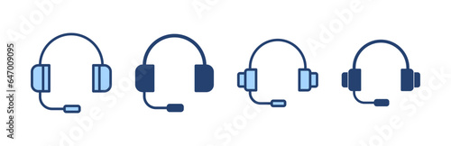 Headphone icon vector. Headvector sign and symbol