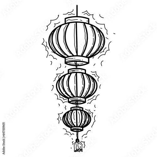 Line Drawing
Chinese festive lanterns