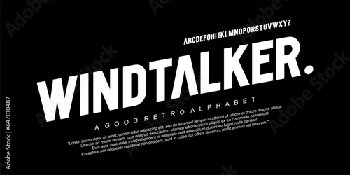 Bold Font. Typography urban style alphabet fonts for fashion, sport, technology, digital, movie, logo design, vector illustration