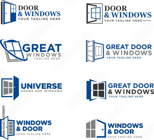 Construction logo template editable