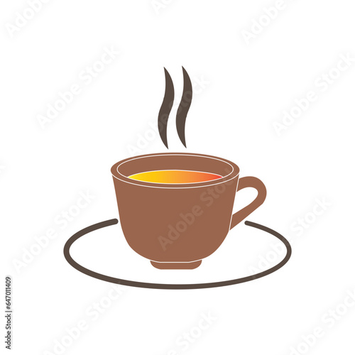 Cup of hot tea icon