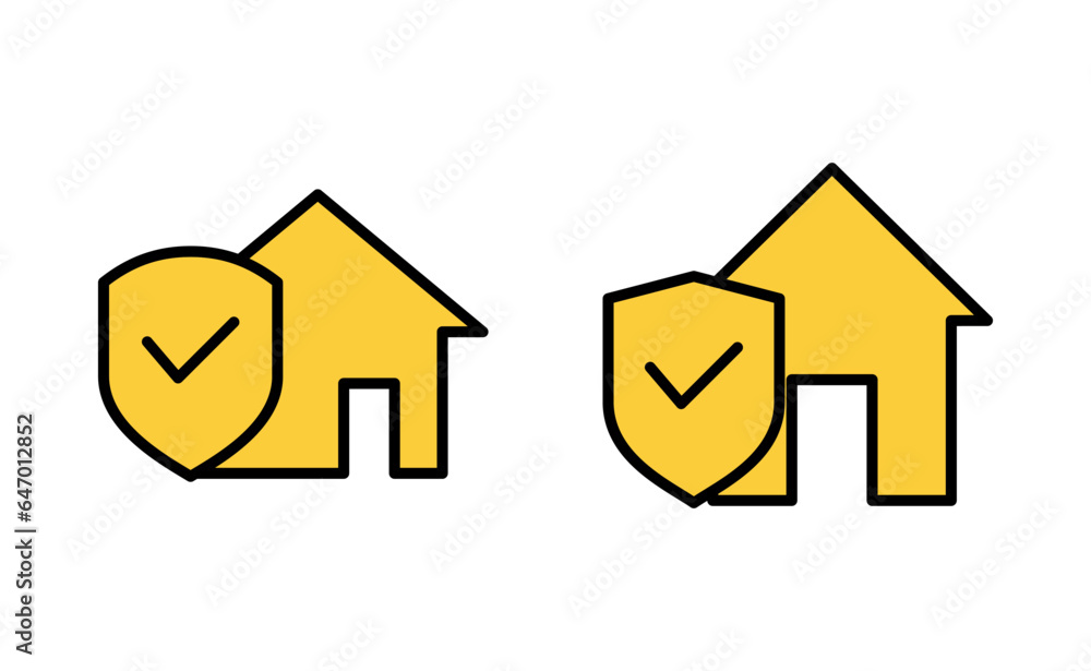 home insurance icon set for web and mobile app. home protection sign and symbol home insurance icon set for web and mobile app. home protection sign and symbol