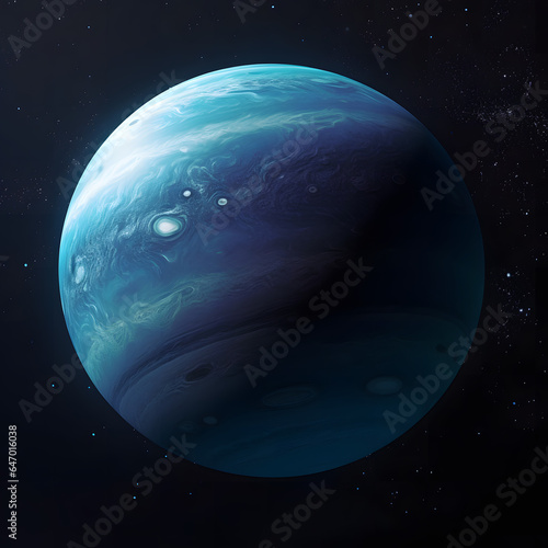 海王星 ネプチューン：遥かなるガス巨星とその驚異的な特性 No.007 Neptune The Distant Gas Giant and Its Remarkable Features Generative AI