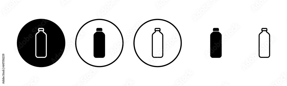 Bottle icon set illustration. bottle sign and symbol Bottle icon set illustration. bottle sign and symbol