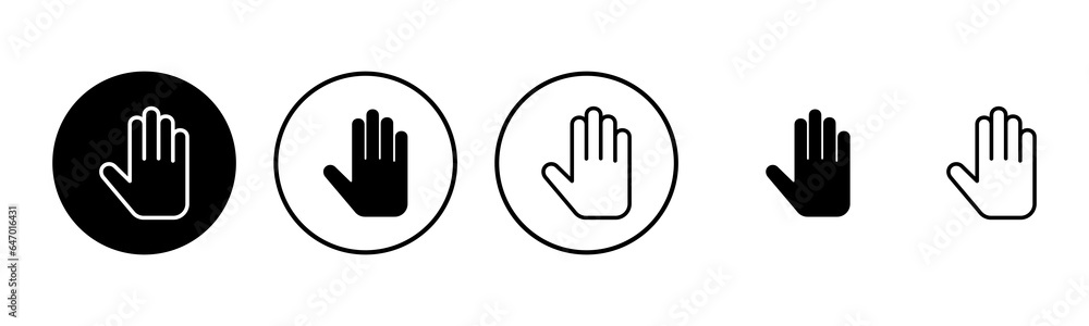 Hand icon set illustration. hand sign and symbol. hand gesture Hand icon set illustration. hand sign and symbol. hand gesture