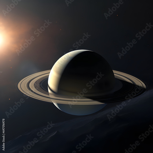 土星：美しいリングの惑星 No.005  Saturn The Planet of Beautiful Rings Generative AI